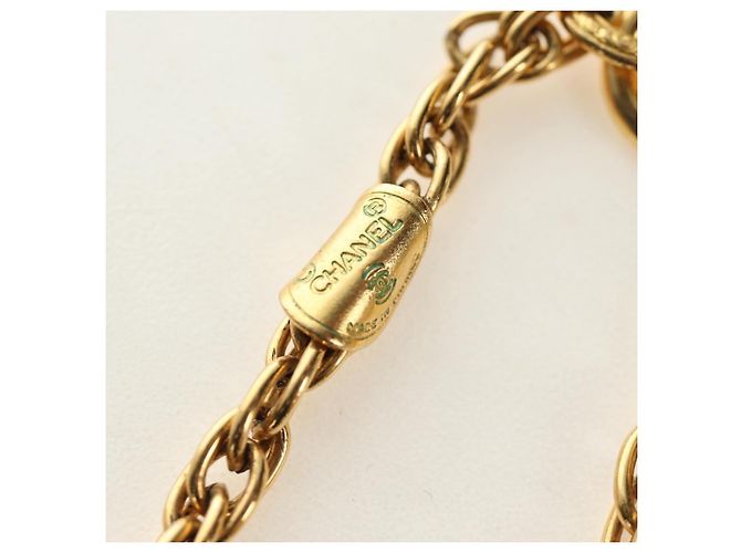 CHANEL COCO Mark Necklace metal Gold Tone CC - vista 11