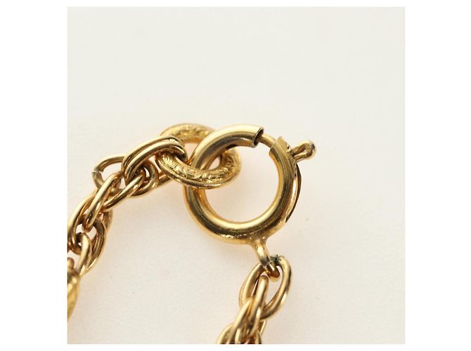CHANEL COCO Mark Necklace metal Gold Tone CC - vista 12