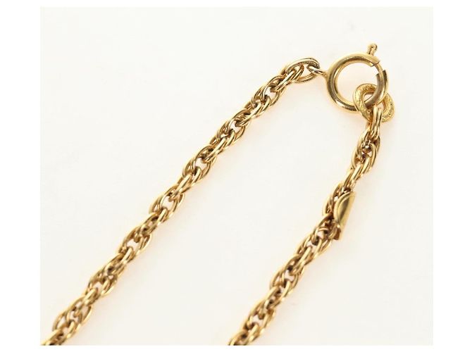 CHANEL COCO Mark Necklace metal Gold Tone CC - vista 5