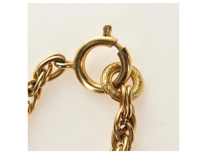 CHANEL COCO Mark Necklace metal Gold Tone CC - vista 6