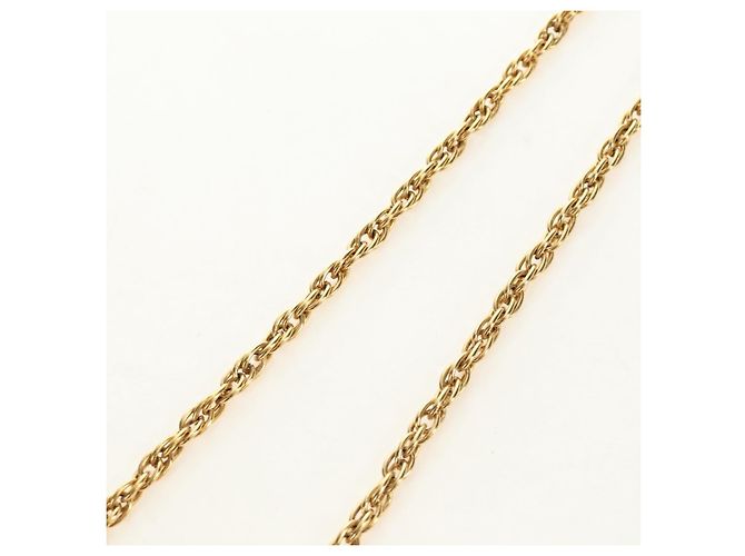 CHANEL COCO Mark Necklace metal Gold Tone CC - vista 9