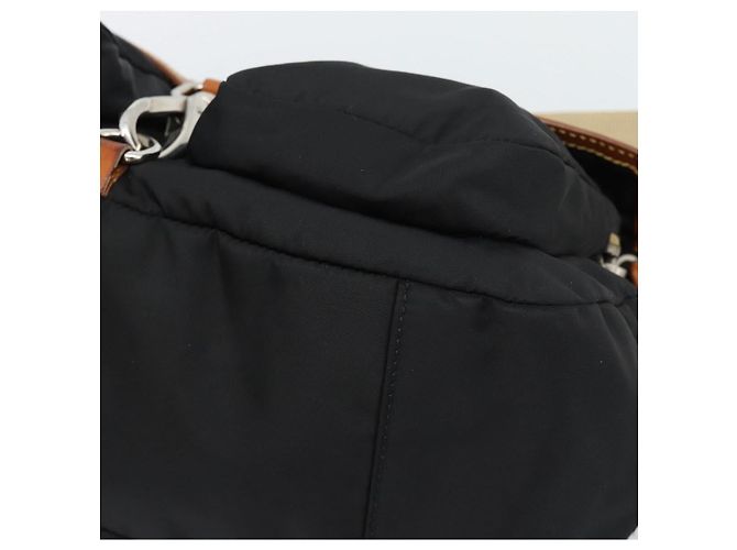 Miu Miu Shoulder Bag Nylon Black Silver - vista 10