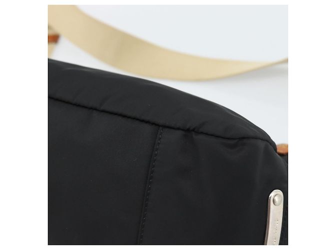 Miu Miu Shoulder Bag Nylon Black Silver - vista 12