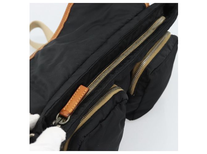 Miu Miu Shoulder Bag Nylon Black Silver - vista 14