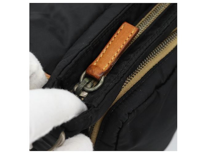 Miu Miu Shoulder Bag Nylon Black Silver - vista 15