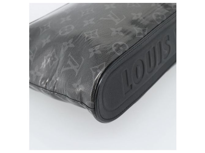 LOUIS VUITTON Monogram Eclipse Glaze Pochette Cosmos Black M63373 - vista 14