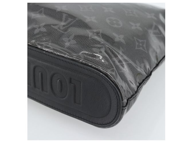 LOUIS VUITTON Monogram Eclipse Glaze Pochette Cosmos Black M63373 - vista 15