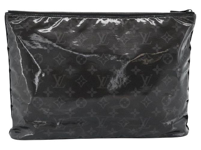 LOUIS VUITTON Monogram Eclipse Glaze Pochette Cosmos Black M63373 - vista 2