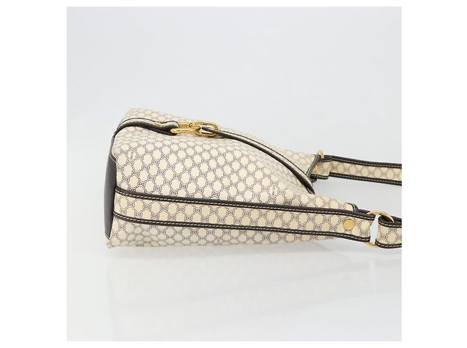 Céline CELINE Macadam Canvas Shoulder Bag PVC Leather Ivory Gold - vista 4