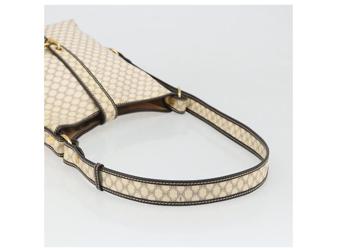 Céline CELINE Macadam Canvas Shoulder Bag PVC Leather Ivory Gold - vista 7