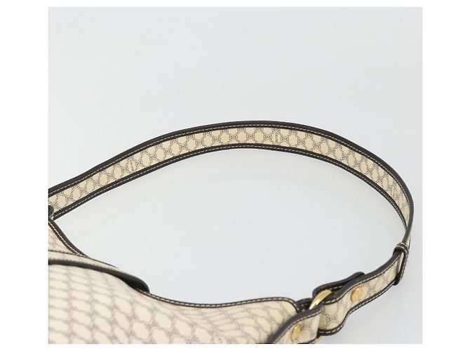 Céline CELINE Macadam Canvas Shoulder Bag PVC Leather Ivory Gold - vista 8