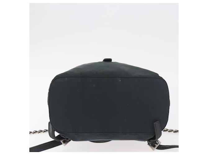 PRADA Chain Shoulder Backpack Nylon Green Silver - vista 11