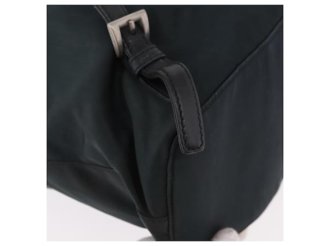 PRADA Chain Shoulder Backpack Nylon Green Silver - vista 14