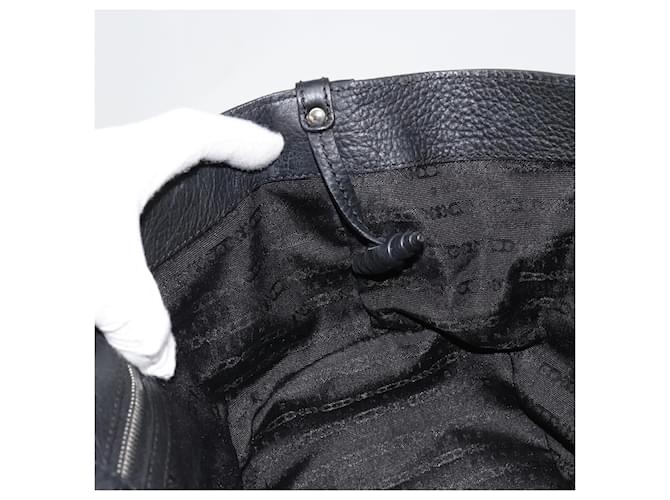 Céline CELINE Triomphe Hand Bag Leather Black Silver - vista 16