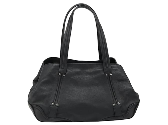 Céline CELINE Triomphe Hand Bag Leather Black Silver - vista 3