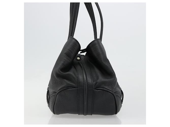 Céline CELINE Triomphe Hand Bag Leather Black Silver - vista 4