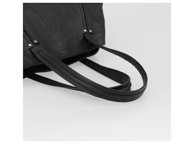 Céline CELINE Triomphe Hand Bag Leather Black Silver - vista 7