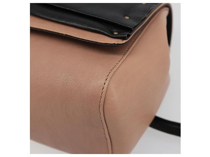 Chloé Chloe Chain June Shoulder Bag Leather Pink Gold - vista 11