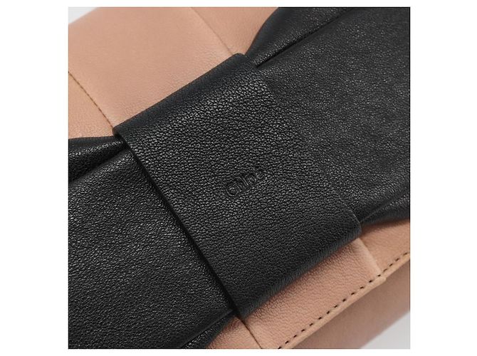 Chloé Chloe Chain June Shoulder Bag Leather Pink Gold - vista 15