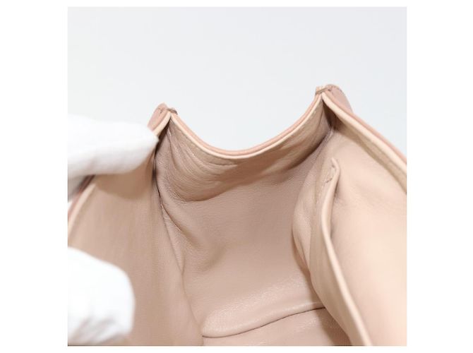 Chloé Chloe Chain June Shoulder Bag Leather Pink Gold - vista 19