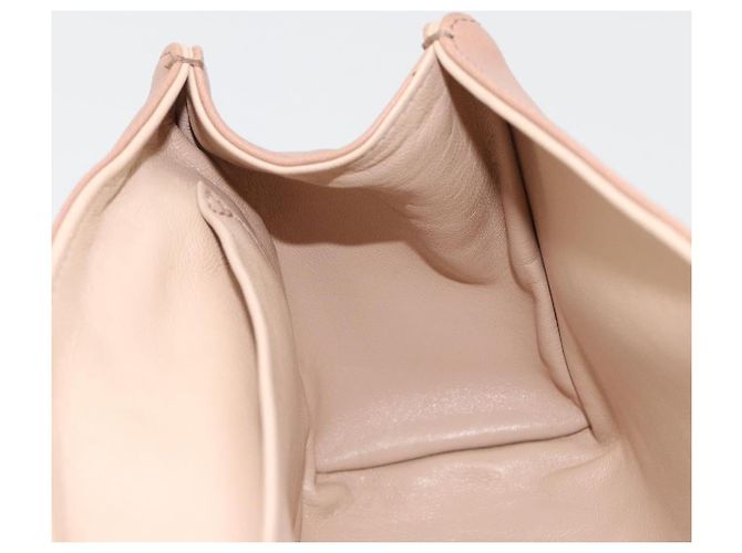 Chloé Chloe Chain June Shoulder Bag Leather Pink Gold - vista 20
