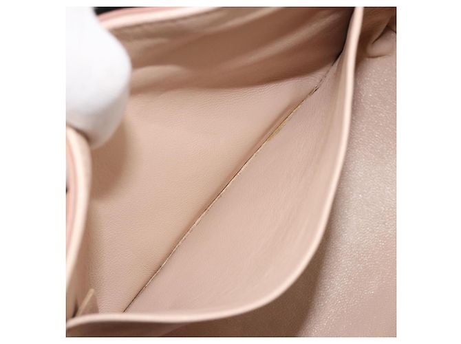 Chloé Chloe Chain June Shoulder Bag Leather Pink Gold - vista 21