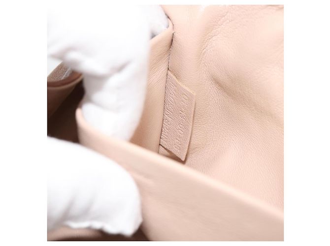 Chloé Chloe Chain June Shoulder Bag Leather Pink Gold - vista 22