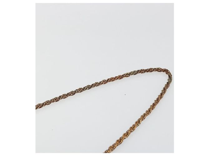 Chloé Chloe Chain June Shoulder Bag Leather Pink Gold - vista 8