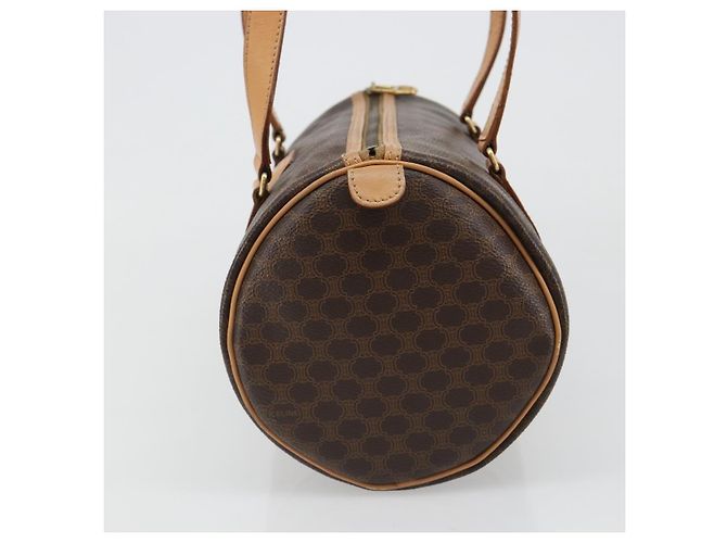 Céline CELINE Macadam Canvas Shoulder Bag PVC Leather Brown Gold - vista 4