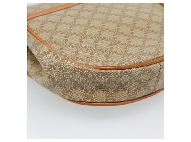 Céline CELINE Bolso de hombro de lona Macadam PVC Beige Dorado - vista 13