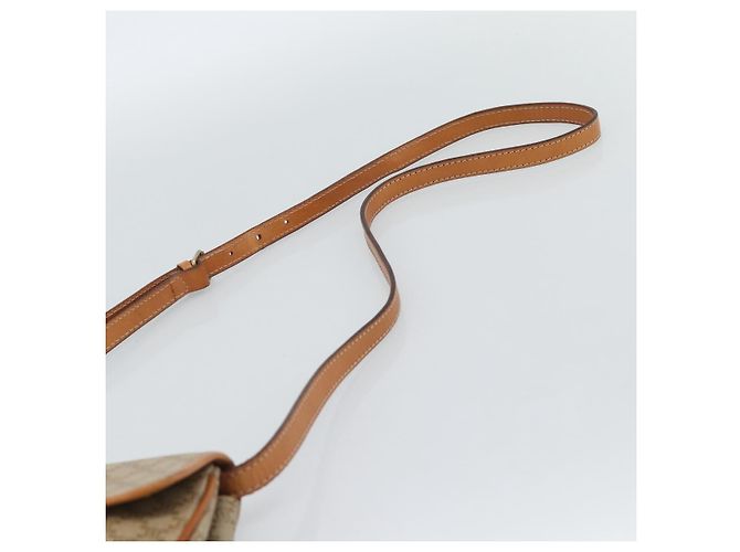 Céline CELINE Bolso de hombro de lona Macadam PVC Beige Dorado - vista 8