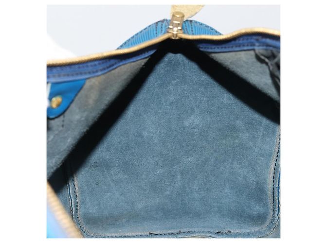 LOUIS VUITTON Epi Speedy 35 Hand Bag Toledo Blue M42995 LV - vista 19
