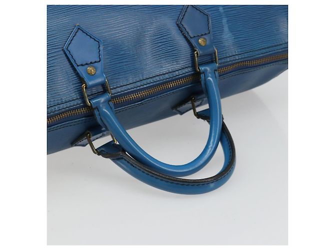 LOUIS VUITTON Epi Speedy 35 Hand Bag Toledo Blue M42995 LV - vista 7