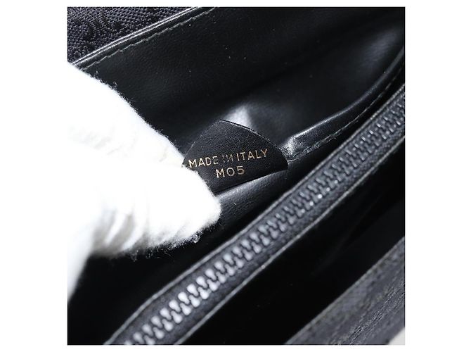 Céline CELINE Macadam Canvas Shoulder Bag Black Gold - vista 12