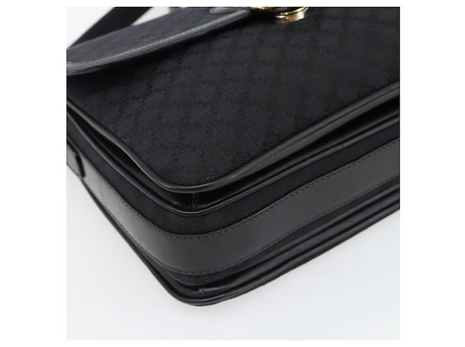 Céline CELINE Macadam Canvas Shoulder Bag Black Gold - vista 14