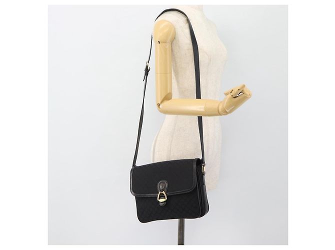Céline CELINE Macadam Canvas Shoulder Bag Black Gold - vista 25