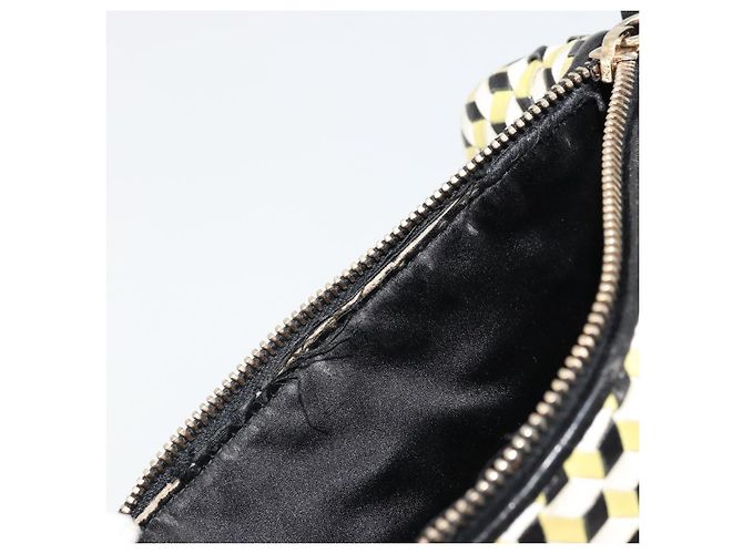 PRADA Shoulder Bag Leather Yellow Gold - vista 10