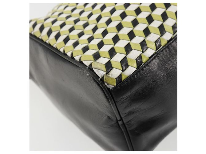 PRADA Shoulder Bag Leather Yellow Gold - vista 17