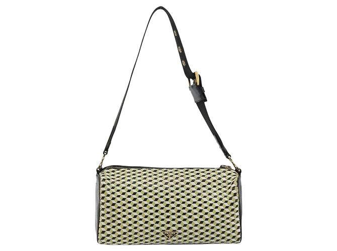 PRADA Shoulder Bag Leather Yellow Gold - vista 2