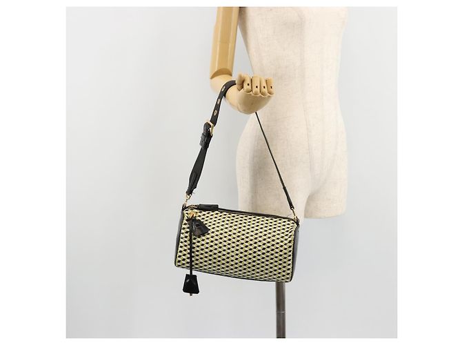 PRADA Shoulder Bag Leather Yellow Gold - vista 27