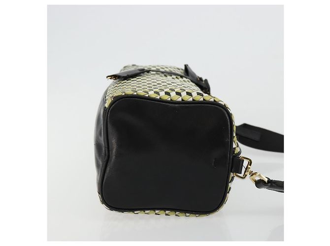 PRADA Shoulder Bag Leather Yellow Gold - vista 3