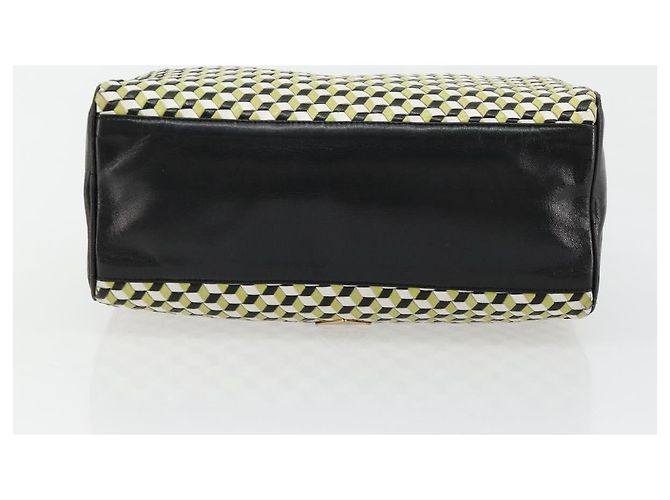 PRADA Shoulder Bag Leather Yellow Gold - vista 5