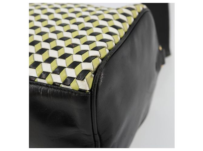 PRADA Shoulder Bag Leather Yellow Gold - vista 8