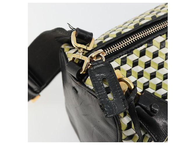PRADA Shoulder Bag Leather Yellow Gold - vista 9