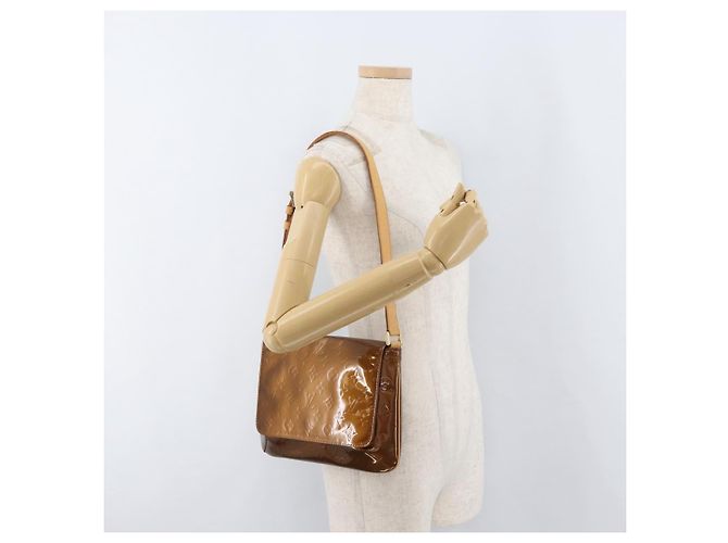 LOUIS VUITTON Monogram Vernis Thompson Street Bag Bronze M91124 LV - vista 22