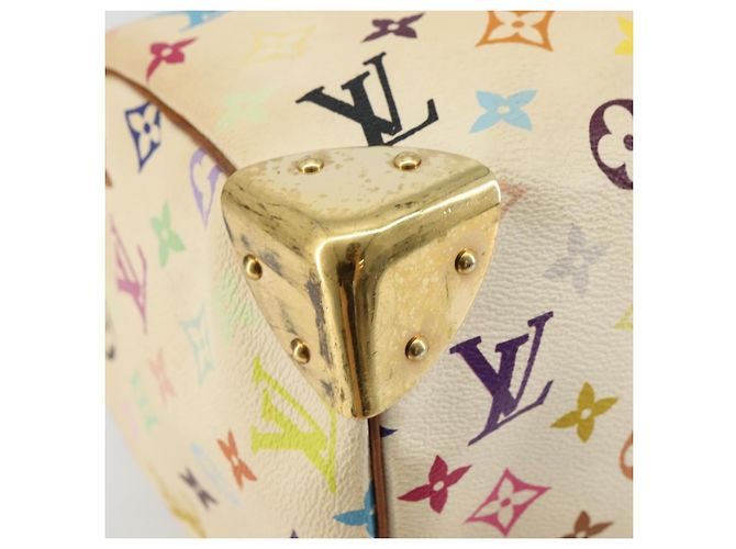 LOUIS VUITTON Monogram Multicolor Speedy 30 Tasche Weiß M92643 LV - Ansicht 16