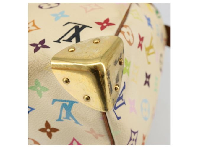LOUIS VUITTON Monogram Multicolor Speedy 30 Tasche Weiß M92643 LV - Ansicht 17