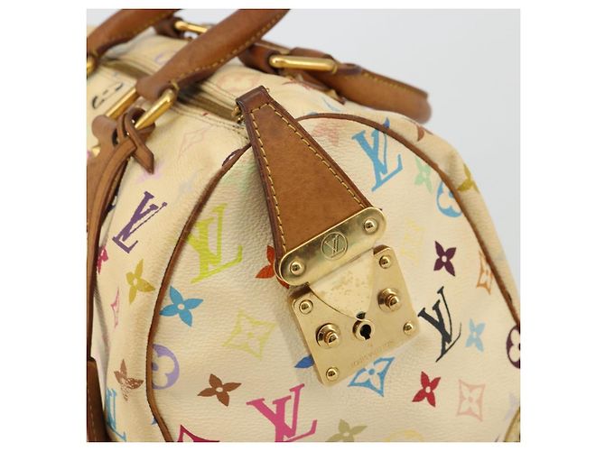 LOUIS VUITTON Monogram Multicolor Speedy 30 Tasche Weiß M92643 LV - Ansicht 18