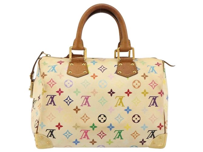 LOUIS VUITTON Monogram Multicolor Speedy 30 Tasche Weiß M92643 LV - Ansicht 2