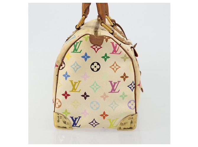 LOUIS VUITTON Monogram Multicolor Speedy 30 Tasche Weiß M92643 LV - Ansicht 3